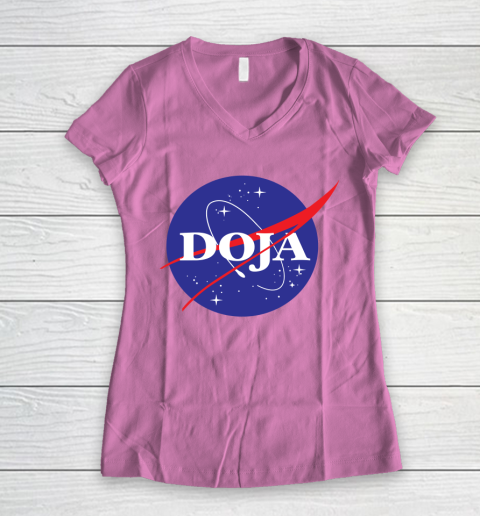 Doja Nasa Women's V-Neck T-Shirt 8