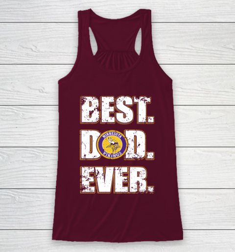 NFL Minnesota Vikings Football Best Dad Ever Family Shirt Racerback Tank 2