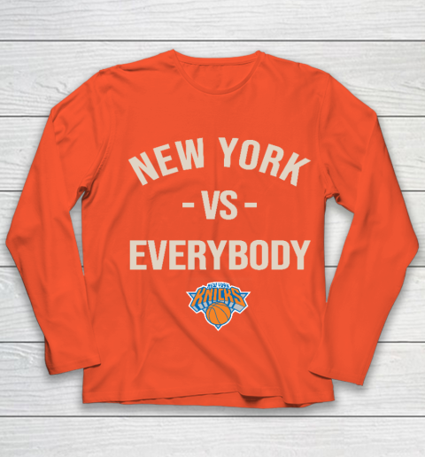 New York Knicks Vs Everybody Youth Long Sleeve - Image 4