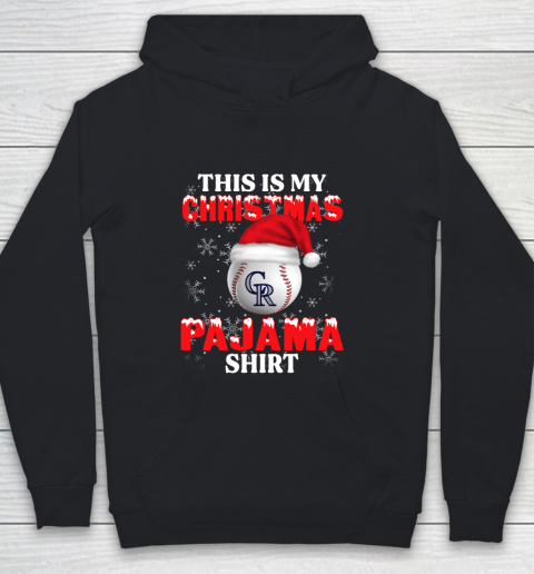 Colorado Rockies This Is My Christmas Pajama Shirt MLB Youth Hoodie