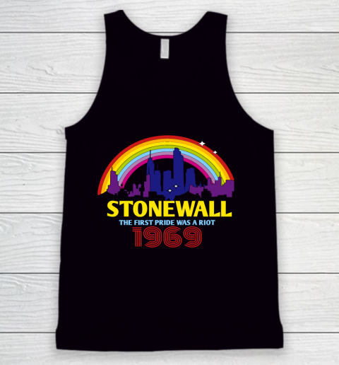 The First Pride Was A Riot 1969 Rainbow LGBT Gay Tank Top