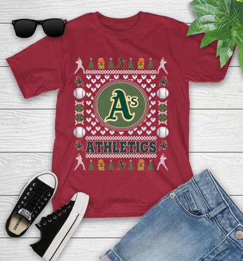 Oakland Athletics Merry Christmas MLB Baseball Loyal Fan Ugly Shirt 113