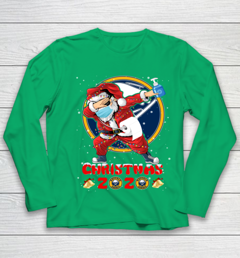 Buffalo Sabres Funny Santa Claus Dabbing Christmas 2020 NHL Youth Long Sleeve 4