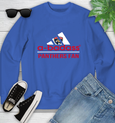 NHL A Badass Florida Panthers Fan Adidas Hockey Sports Youth Sweatshirt 7