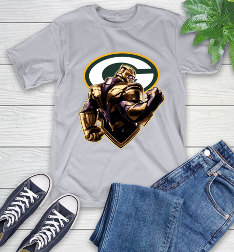 NFL Thanos Avengers Endgame Football Sports Green Bay Packers T-Shirt 6