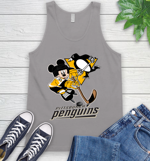 NHL Pittsburgh Penguins Mickey Mouse Disney Hockey T Shirt Tank Top 4