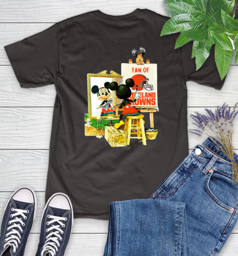 NFL Football Cleveland Browns Mickey Drawing Shirt 90
