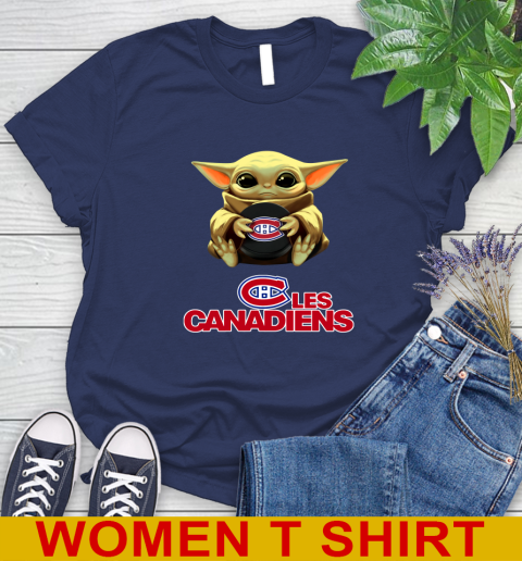 NHL Hockey Montreal Canadiens Star Wars Baby Yoda Shirt 100
