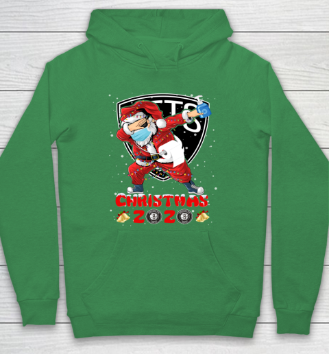 Brooklyn Nets Funny Santa Claus Dabbing Christmas 2020 NBA Hoodie 5