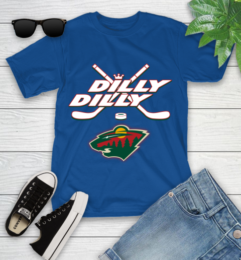 NHL Minnesota Wild Dilly Dilly Hockey Sports Youth T-Shirt 9