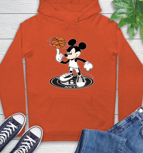 NBA Basketball Brooklyn Nets Cheerful Mickey Disney Shirt Hoodie 5