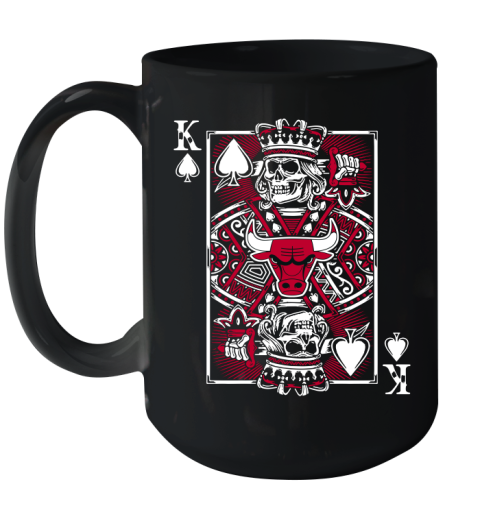 Chicago Bulls NBA Basketball The King Of Spades Death Cards Shirt Ceramic Mug 15oz