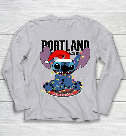 Portland Trail Blazers NBA noel stitch Basketball Christmas Youth Long Sleeve 3
