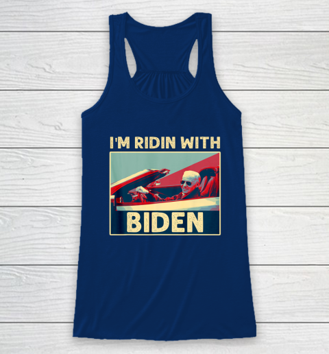 I'm Riding With Joe Biden Racerback Tank 6