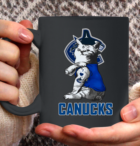 NHL My Cat Loves Vancouver Canucks Hockey Ceramic Mug 11oz 2