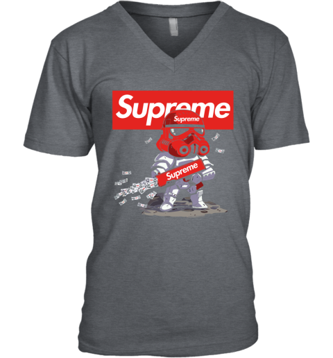 ukft star wars storm trooper supreme shirts v neck unisex 8 front dark heather