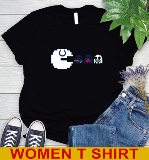 Indianapolis Colts NFL Football Pac Man Champion Women's T-Shirt 2