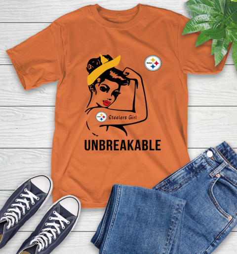 NFL Pittsburgh Steelers Girl Unbreakable Football Sports T-Shirt 3