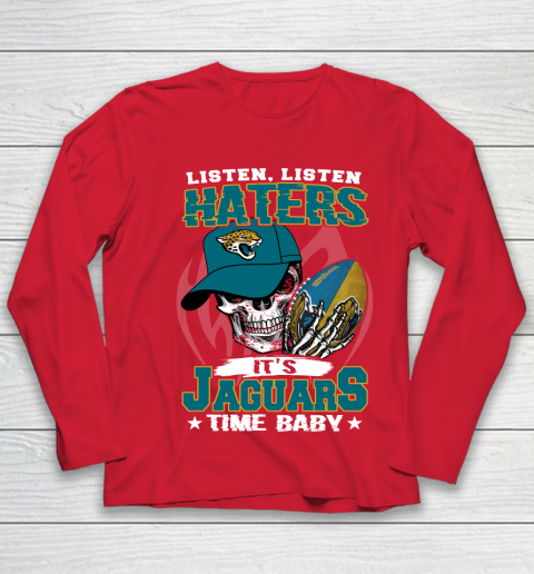 Listen Haters It is JAGUARS Time Baby NFL Youth Long Sleeve 8