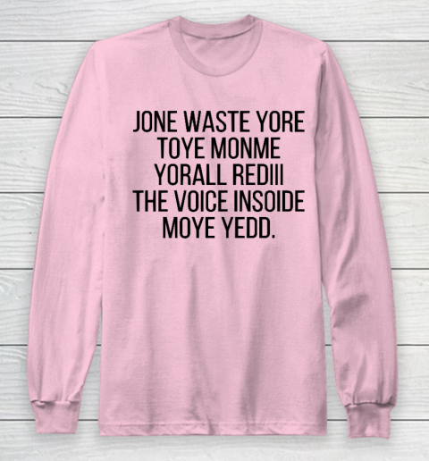 Blink 182 I Miss You Funny Jone Waste Yore Long Sleeve T-Shirt 6