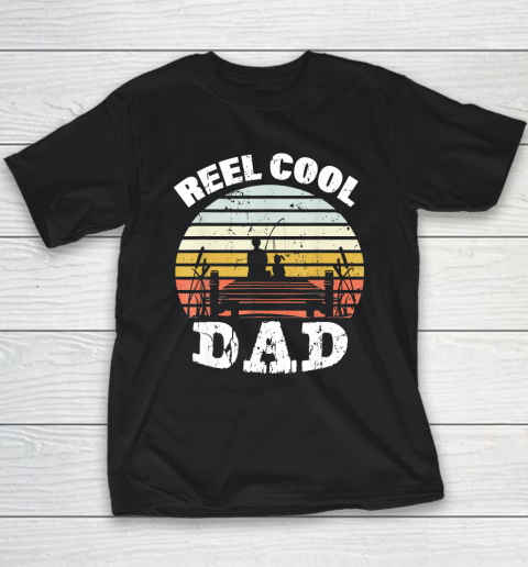 Reel Cool Dad Fisherman Father's Day Fishing Youth T-Shirt