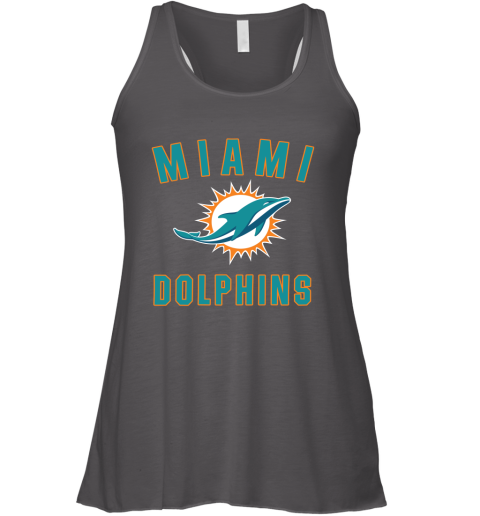 Miami Dolphins NFL Pro Line by Fanatics Branded Aqua Vintage Victory Racerback Tank