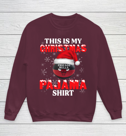 Chicago Bulls This Is My Christmas Pajama Shirt NBA Youth Sweatshirt 4