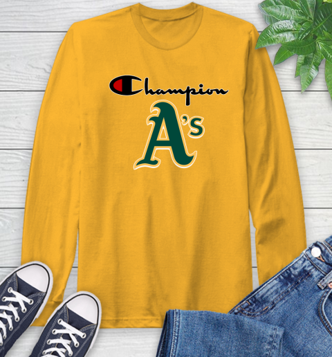 MLB Baseball Oakland Athletics Champion Shirt Long Sleeve T-Shirt 2