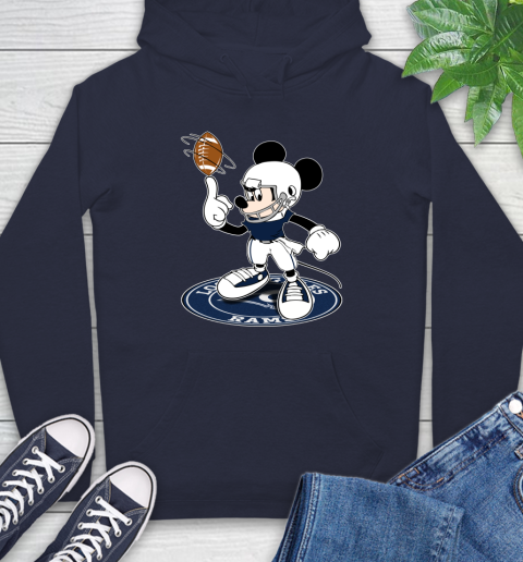 NFL Football Los Angeles Rams Cheerful Mickey Disney Shirt Hoodie 4