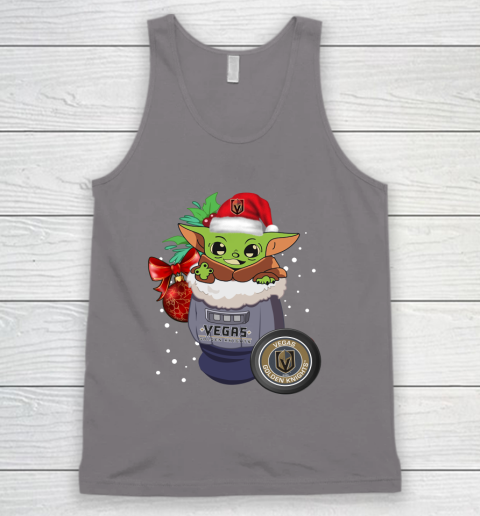 Vegas Golden Knights Christmas Baby Yoda Star Wars Funny Happy NHL Tank Top 7