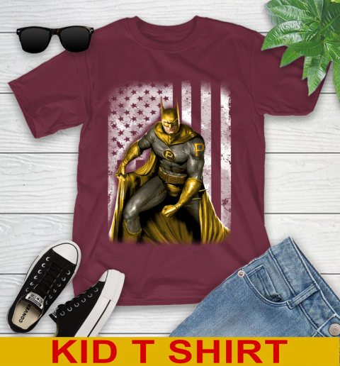 Pittsburgh Pirates MLB Baseball Batman DC American Flag Shirt Youth T-Shirt 5