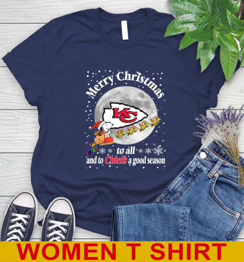 Kansas City Chiefs Merry Christmas To All And To Chiefs A Good Season NFL Football Sports Women's T-Shirt 12