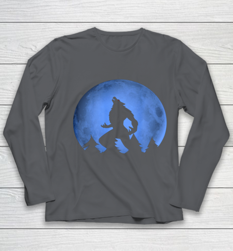 Werewolf Blue Moon wolf full moon on Halloween costume 2020 Youth Long Sleeve 6