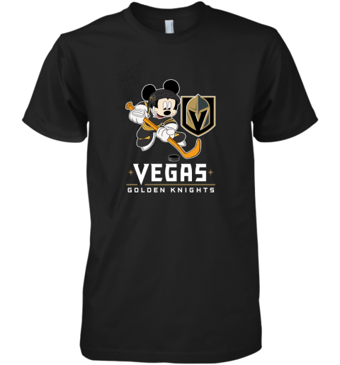 NHL Hockey Mickey Mouse Team Vegas Golden Knights Premium Men's T-Shirt