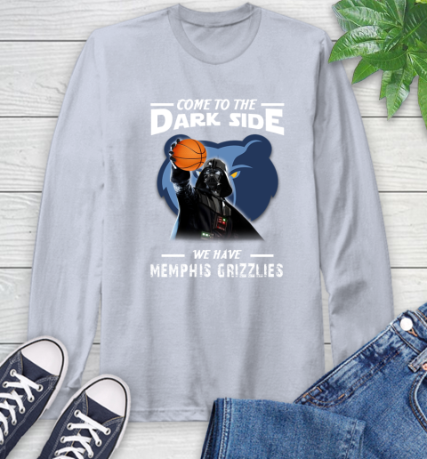NBA Come To The Dark Side We Have Memphis Grizzlies Star Wars Darth Vader Basketball Long Sleeve T-Shirt 6