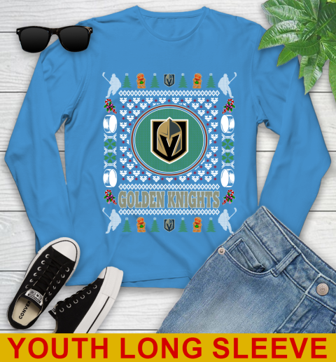 Vegas Golden Knights Merry Christmas NHL Hockey Loyal Fan Youth Long Sleeve 8