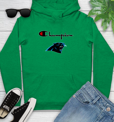 NFL Football Carolina Panthers Champion Shirt Youth Hoodie 5