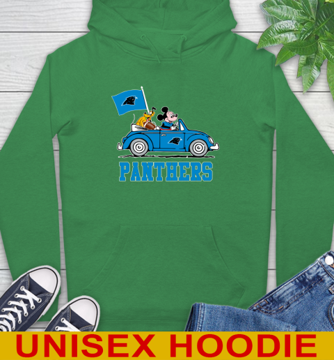 NFL Football Carolina Panthers Pluto Mickey Driving Disney Shirt Hoodie 8
