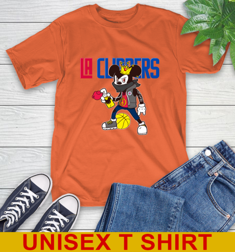 LA Clippers NBA Basketball Mickey Peace Sign Sports T-Shirt 5