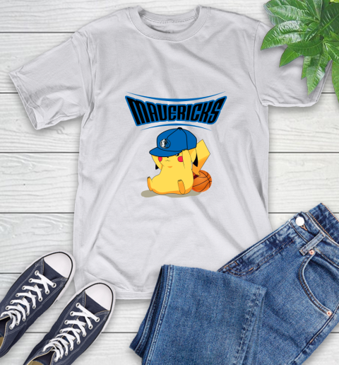 NBA Pikachu Basketball Sports Dallas Mavericks T-Shirt 12