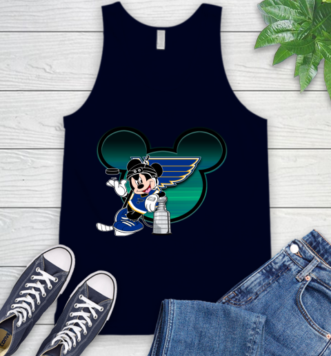 NHL St.Louis Blues Stanley Cup Mickey Mouse Disney Hockey T Shirt Tank Top 3