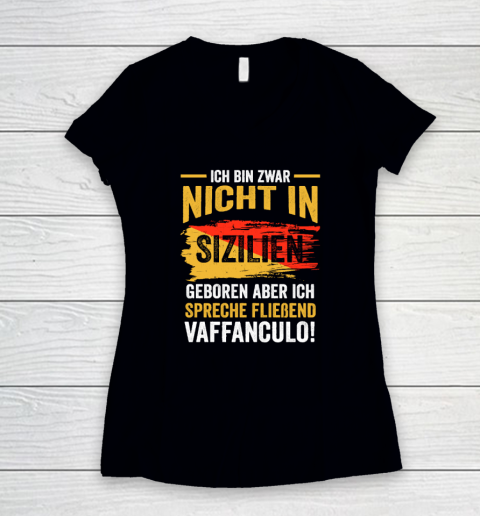 Vaffanculo Italia Sicilian Women's V-Neck T-Shirt