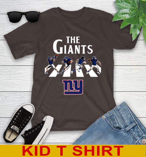 NFL Football New York Giants The Beatles Rock Band Shirt Youth T-Shirt 6