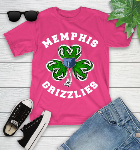 NBA Memphis Grizzlies Three Leaf Clover St Patrick's Day Basketball Sports Youth T-Shirt 11
