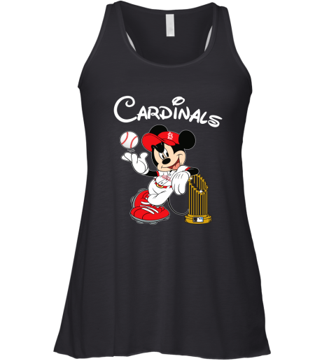 St. Louis Cardinals Mickey Taking The Trophy MLB 2019 Racerback Tank