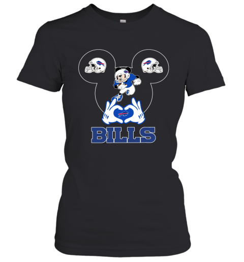 I Love The Bills Mickey Mouse Buffalo Bills Women's T-Shirt