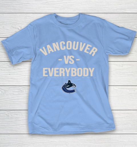 Vancouver Canucks Vs Everybody Youth T-Shirt 8