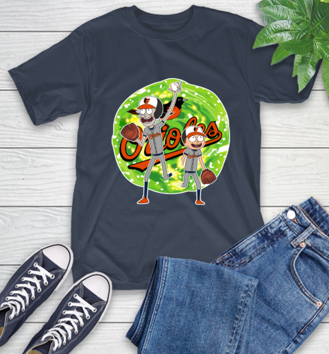 MLB Baltimore Orioles Rick And Morty Baseball Sports T-Shirt 4