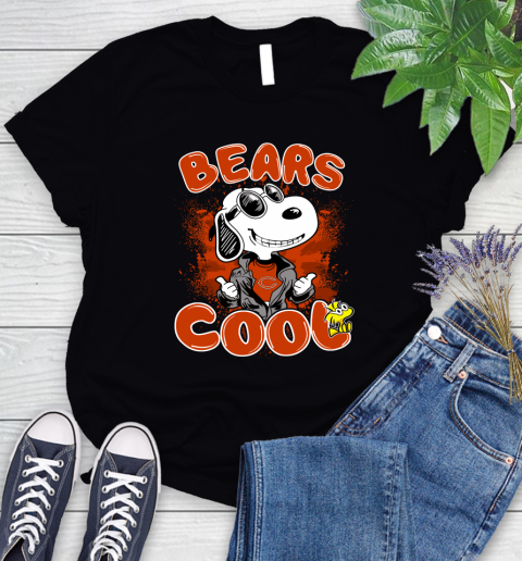 NFL Football Chicago Bears Cool Snoopy Shirt Women's T-Shirt