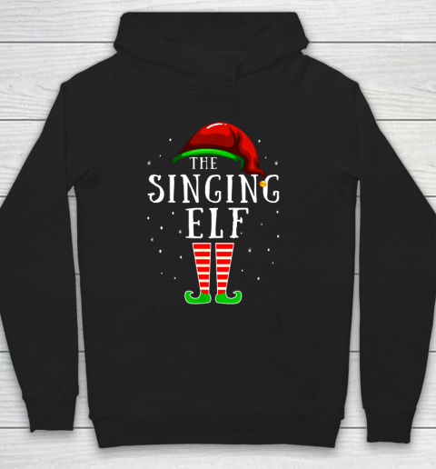 Singing Elf Matching Family Group Christmas Party Pajama Hoodie
